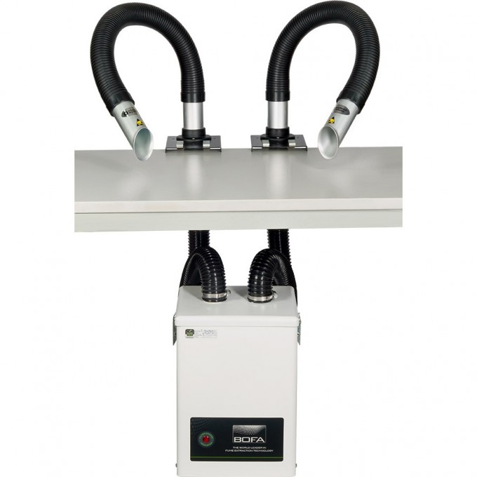 Дымоуловитель BOFA V250-AL на два рабочих места с гибкими дымоприемниками Alsident 50мм 94B000164